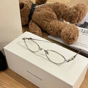 Gentle Monster BOLD Oval Silver Metal Eyeglasses Frame